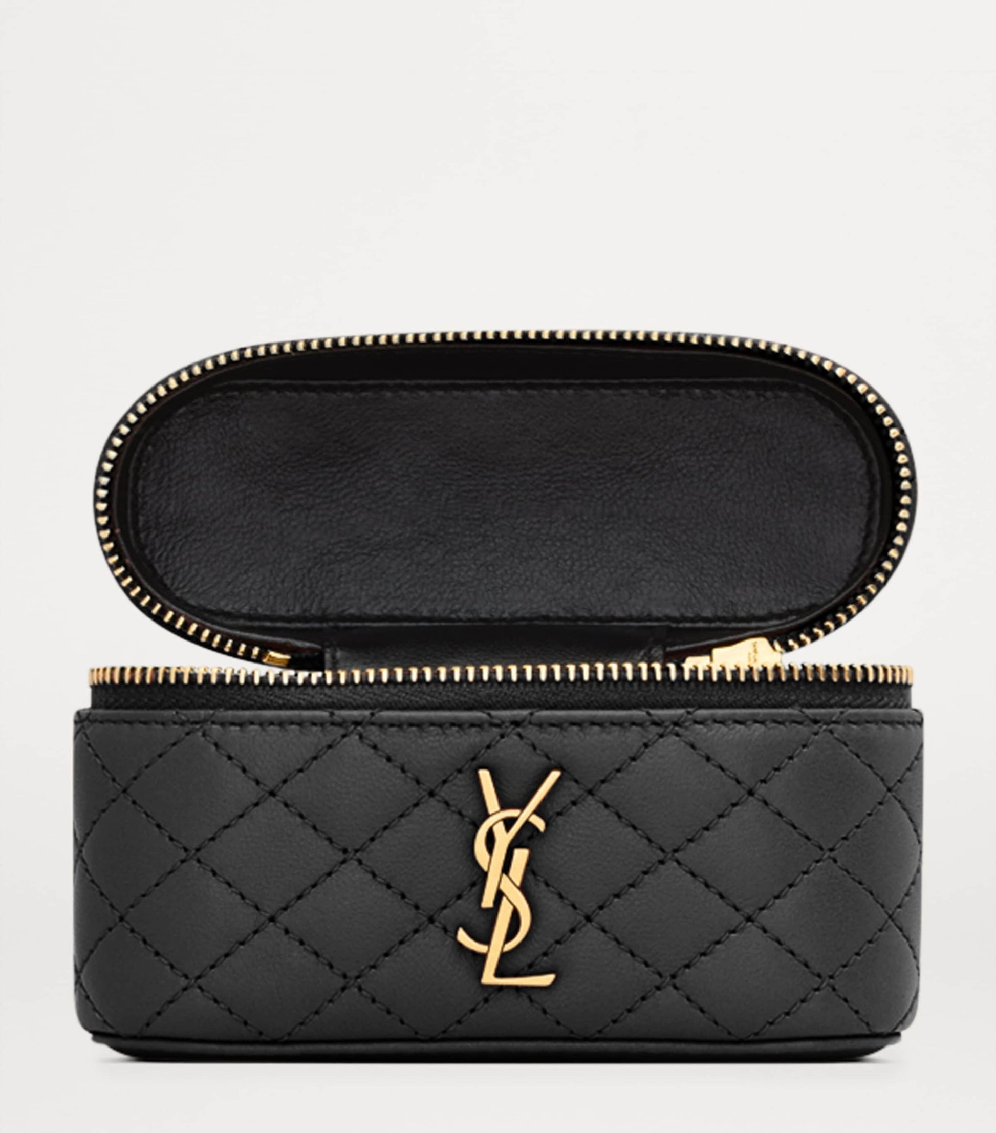 Saint Laurent Black Micro Gaby Top-Handle Bag