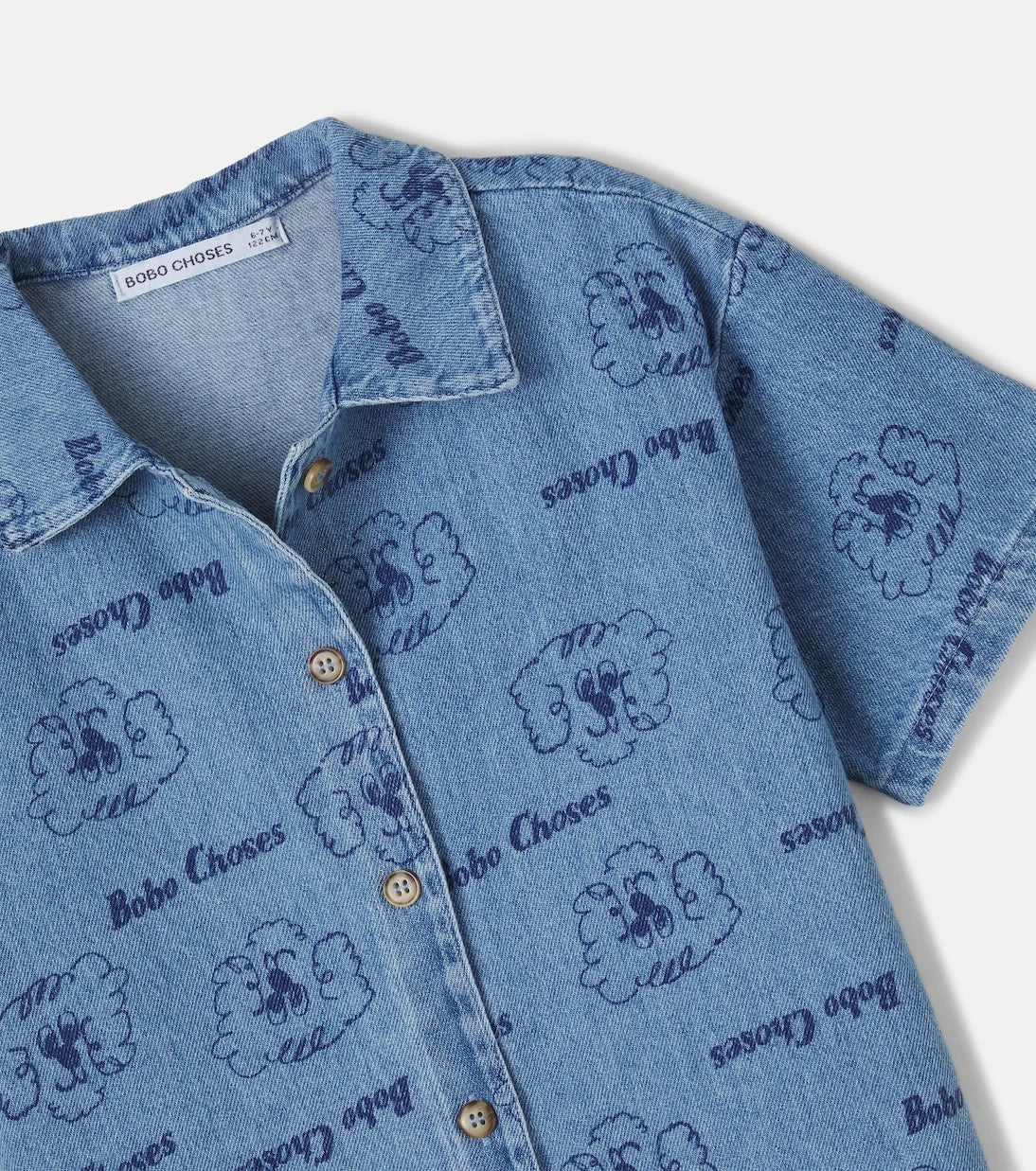 Bobo Choses - Pickle The Dog denim shirt