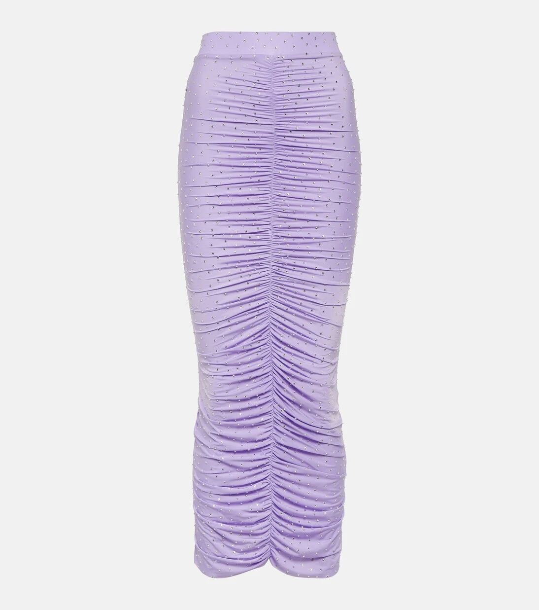 Alex Perry - Crystal-embellished ruched midi skirt