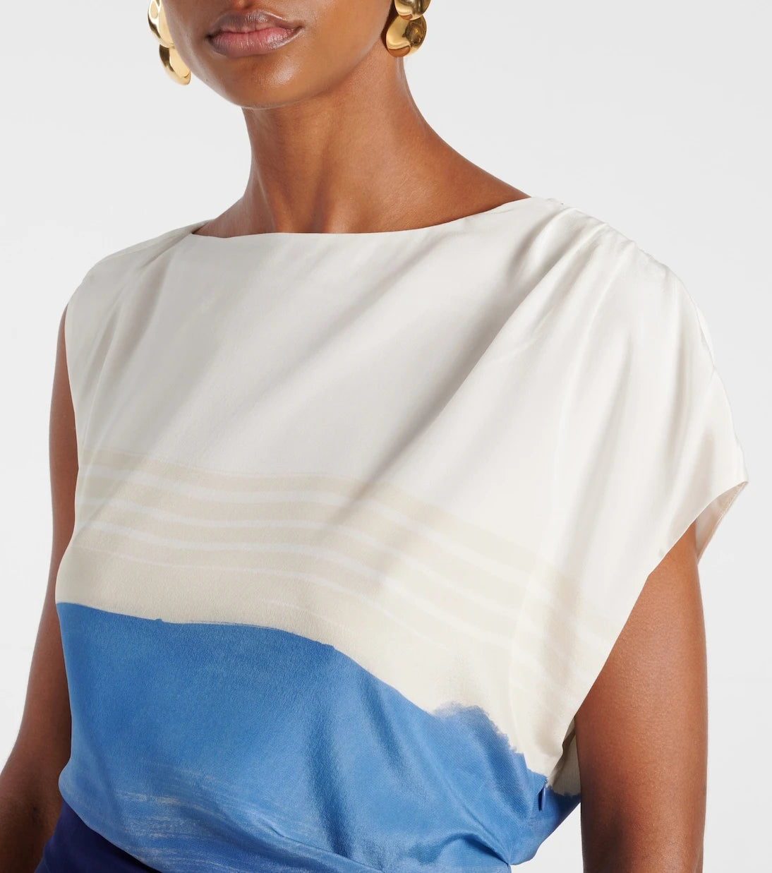 SIR - Mariner printed silk maxi dress