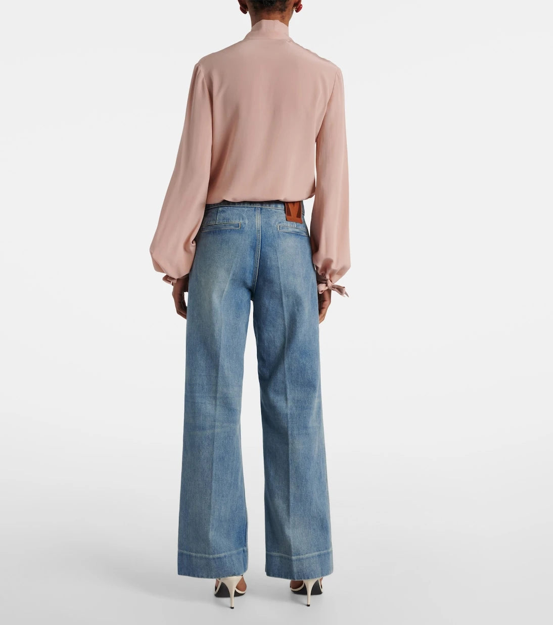 Valentino - VGold mid-rise wide-leg jeans