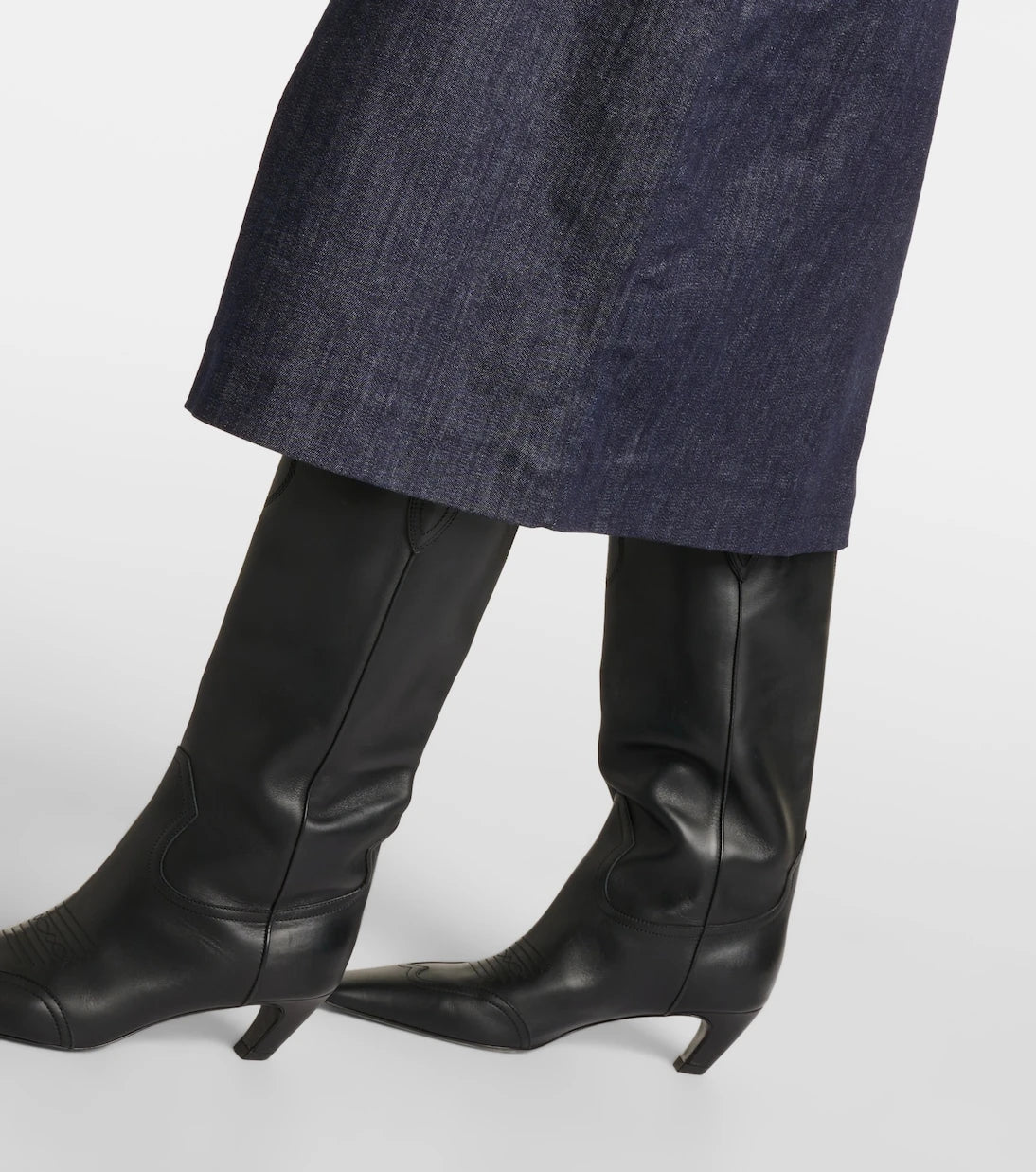'S Max Mara - Cotton-blend denim shift dress