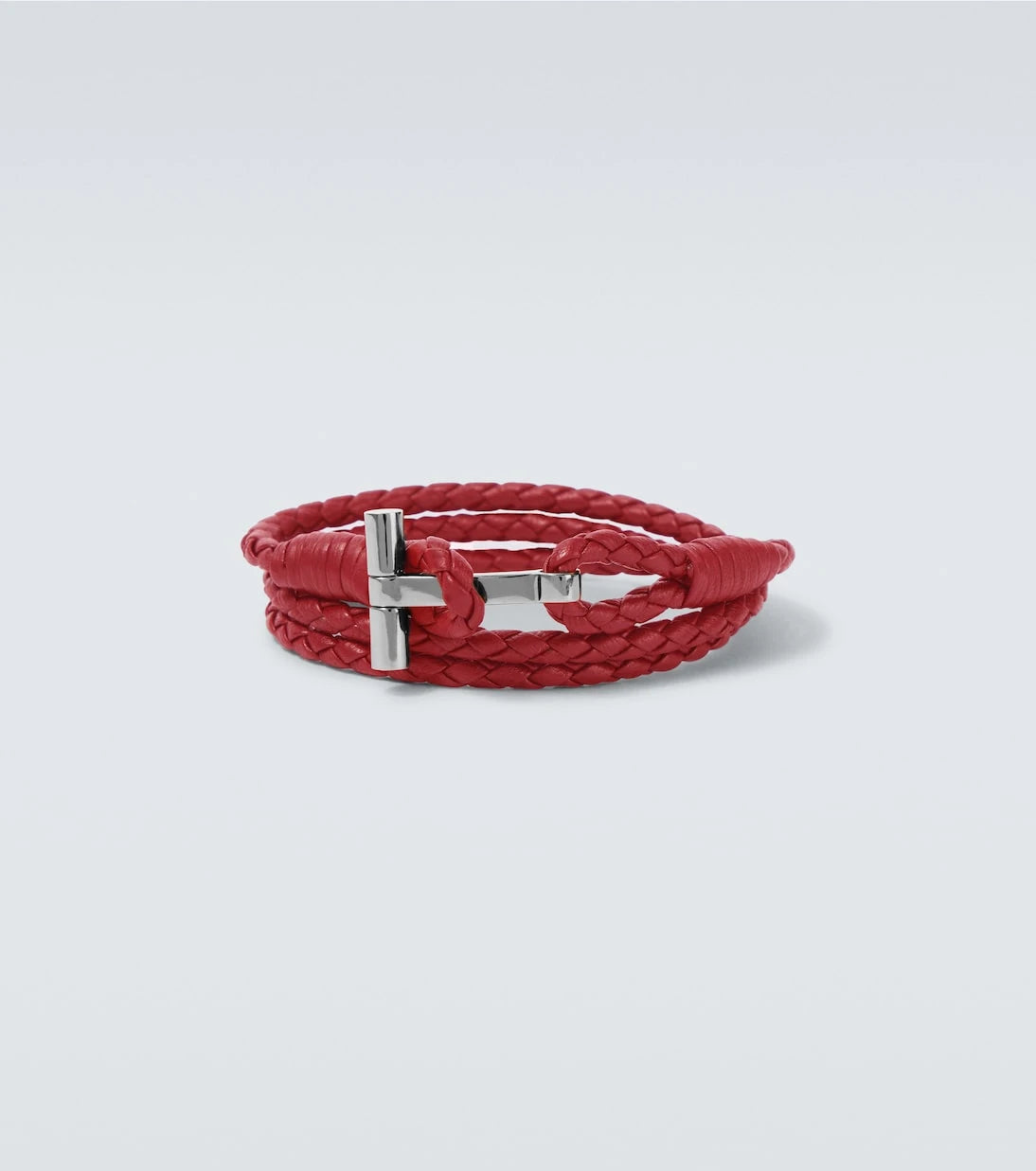 Tom Ford - T braided leather bracelet