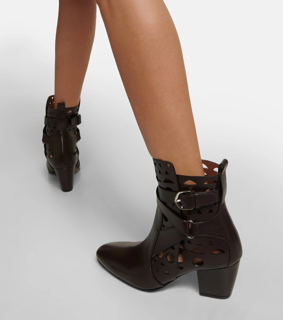 Alaïa - Ziggy Vienne leather ankle boots