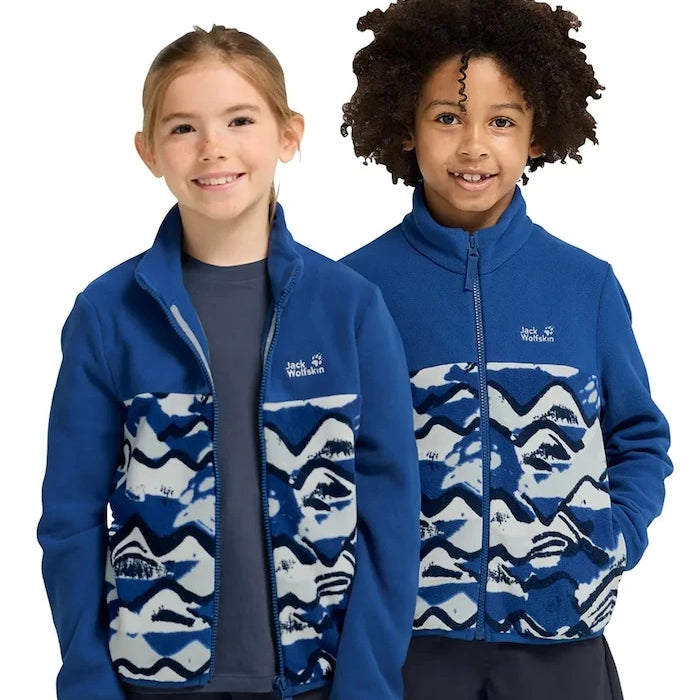 Jack Wolfskin çocuk polar kapüşonlu üst PAW ERA 100 PRINT FZ K
