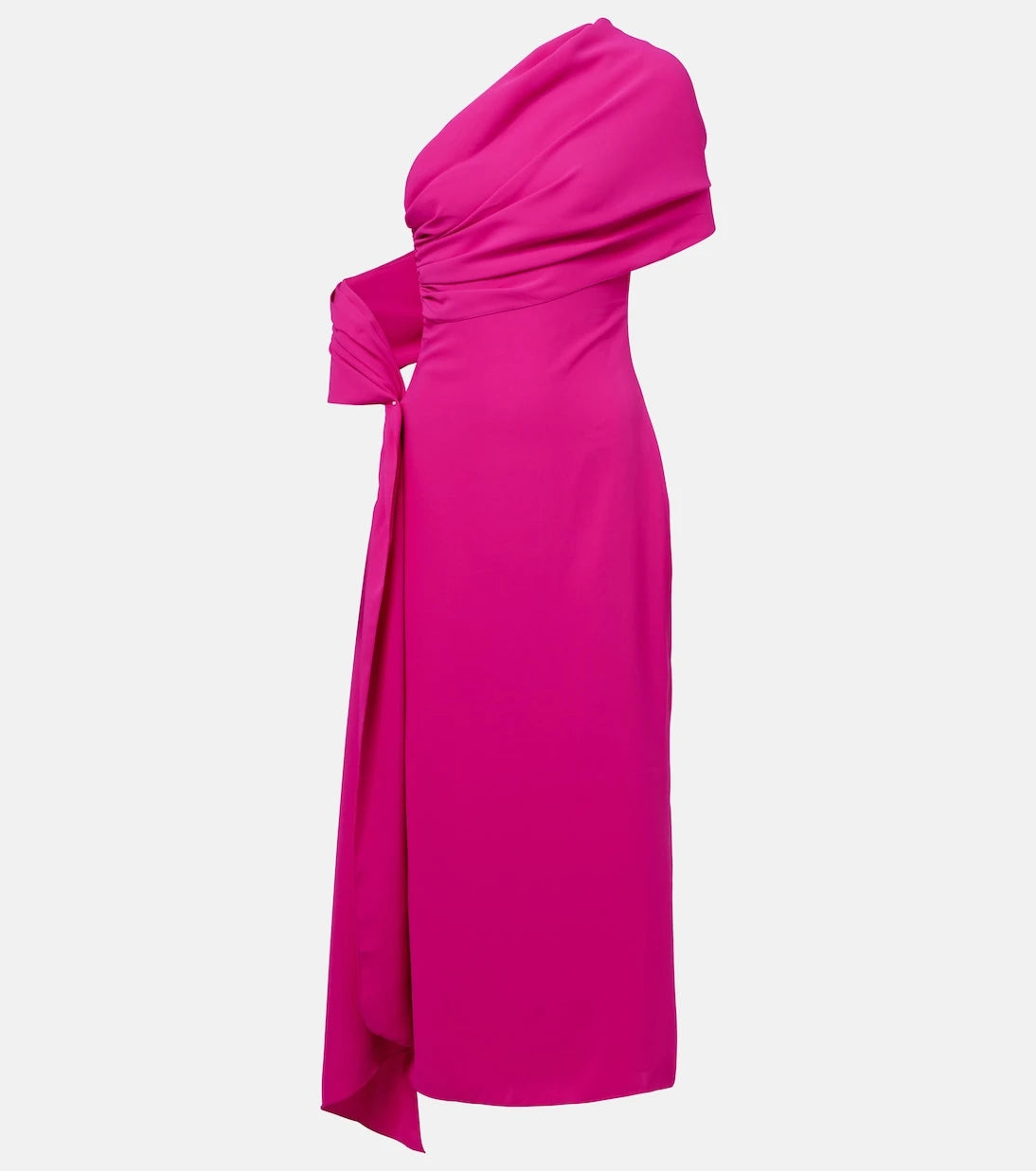 Marmar Halim - Caped silk crêpe cocktail dress