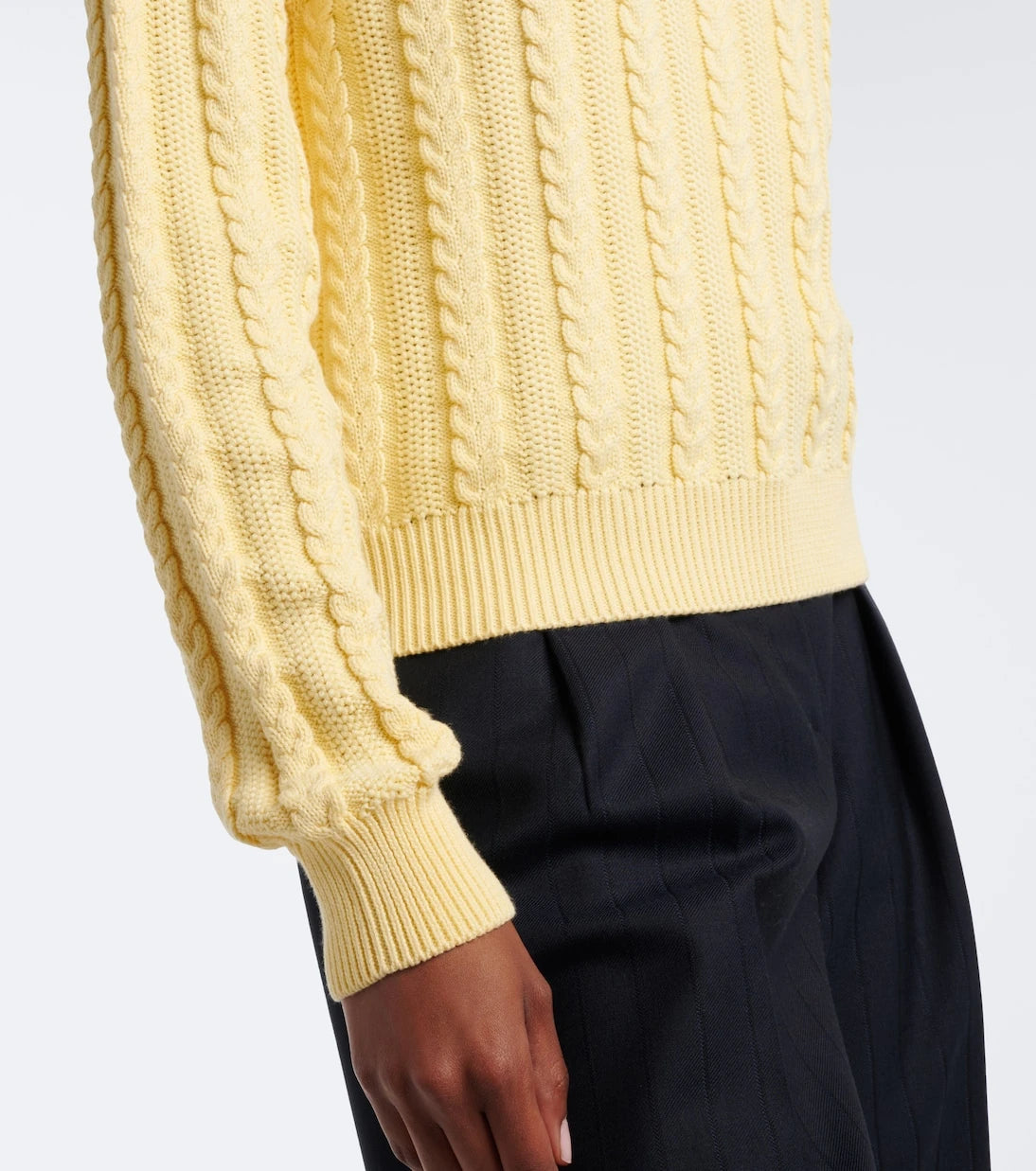 Versace - Medusa cable-knit cotton sweater