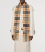 Cashmere Narrow Check Scarf