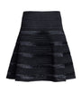Alaïa Black Raffia Mini Skirt