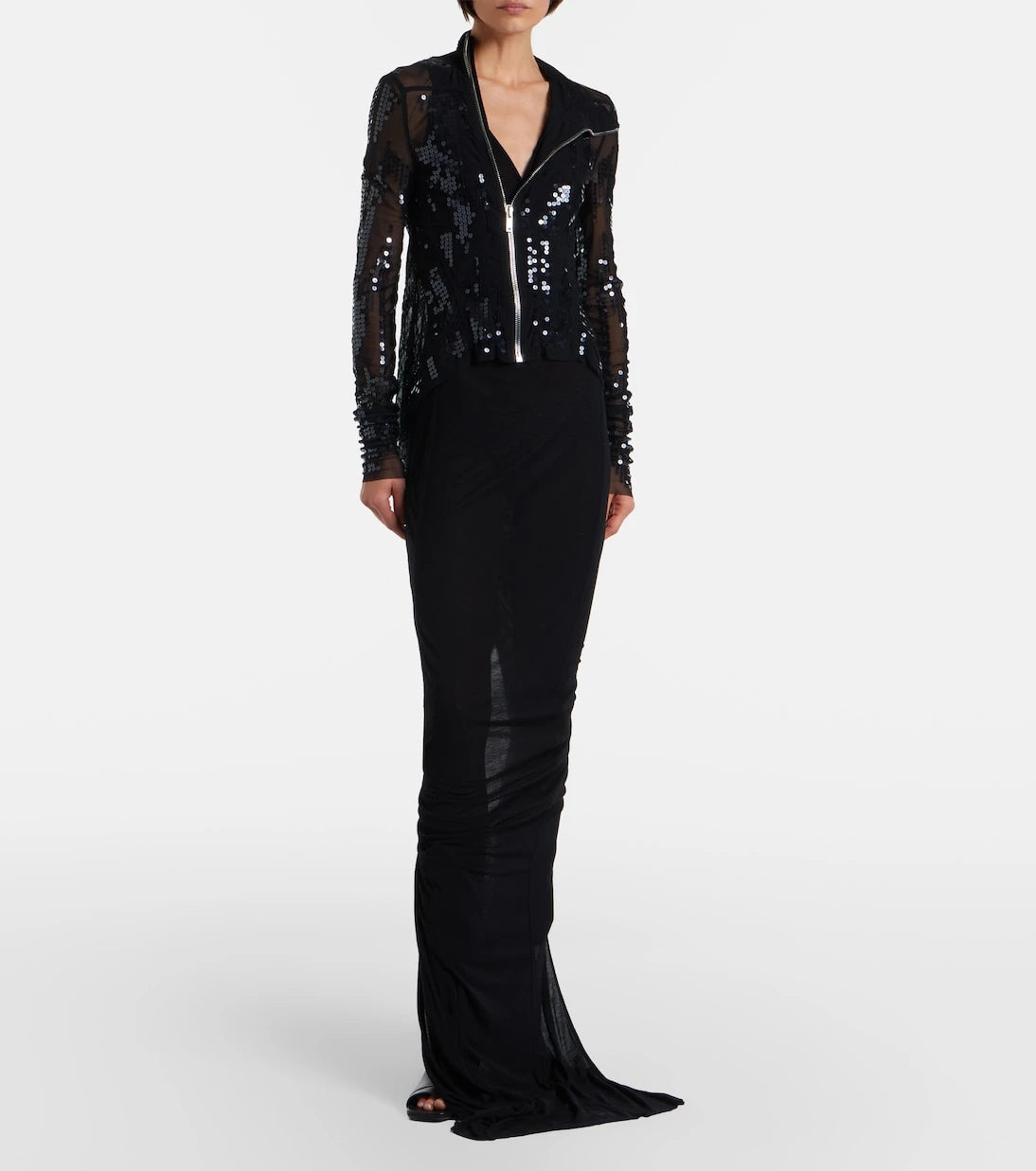 Rick Owens - Gary sequined tulle jacket