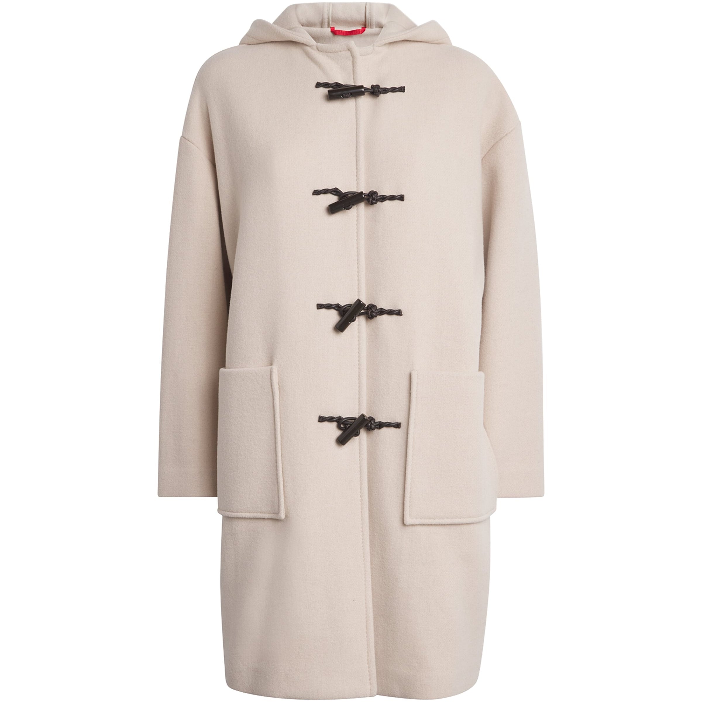 MAX&Co. White Wool-Blend Duffle Coat