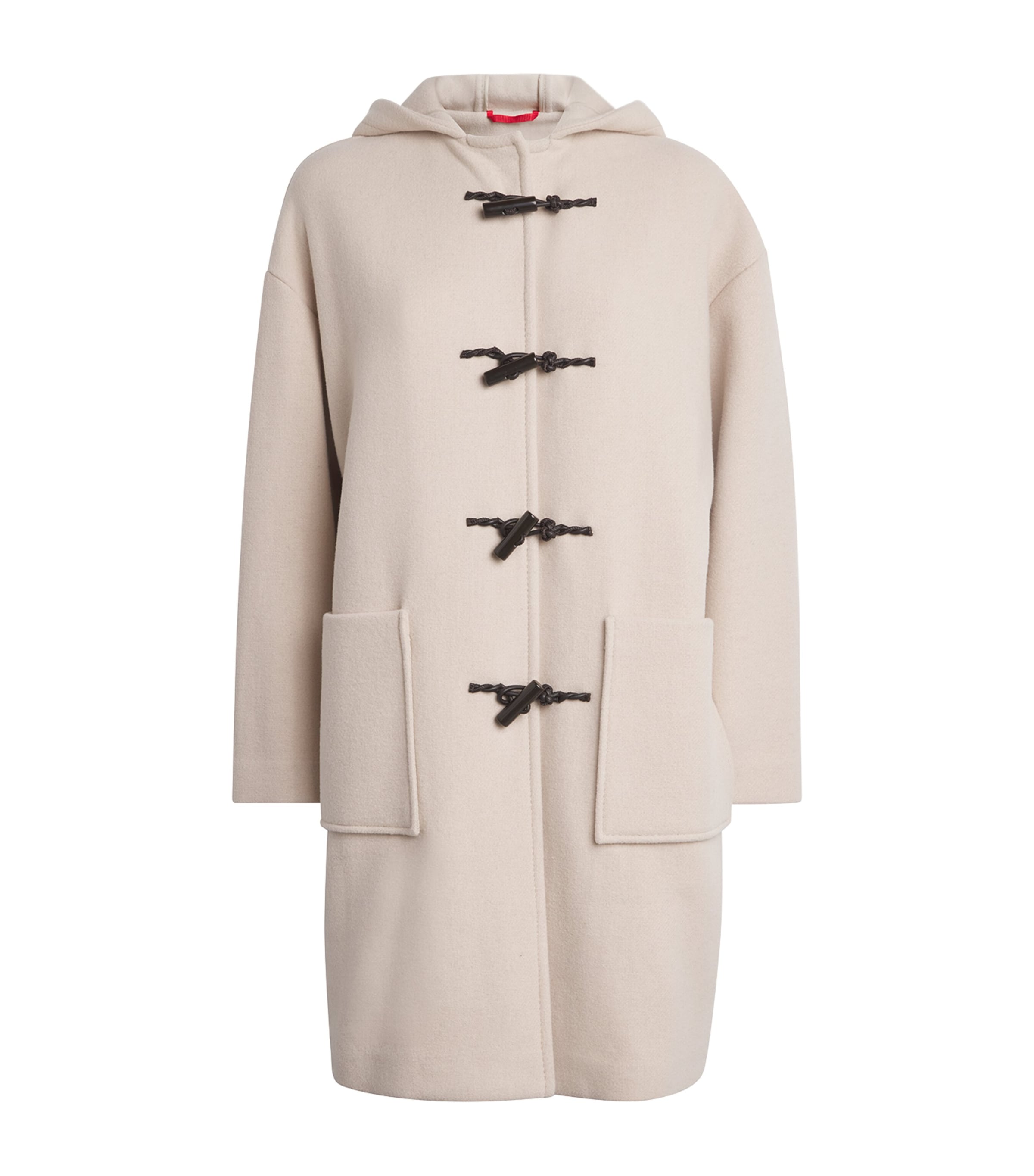 MAX&Co. White Wool-Blend Duffle Coat