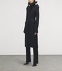 McQueen Black Wool-Blend Structured Coat