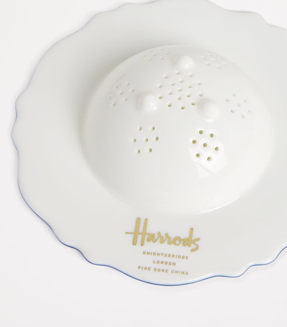 Bone China Toile Tea Strainer