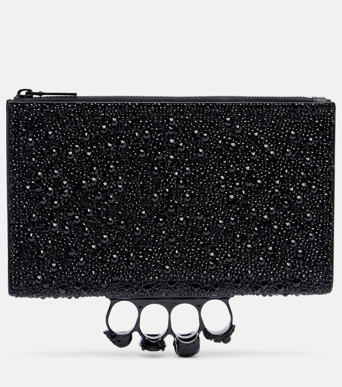 McQueen - Knuckle studded leather pouch