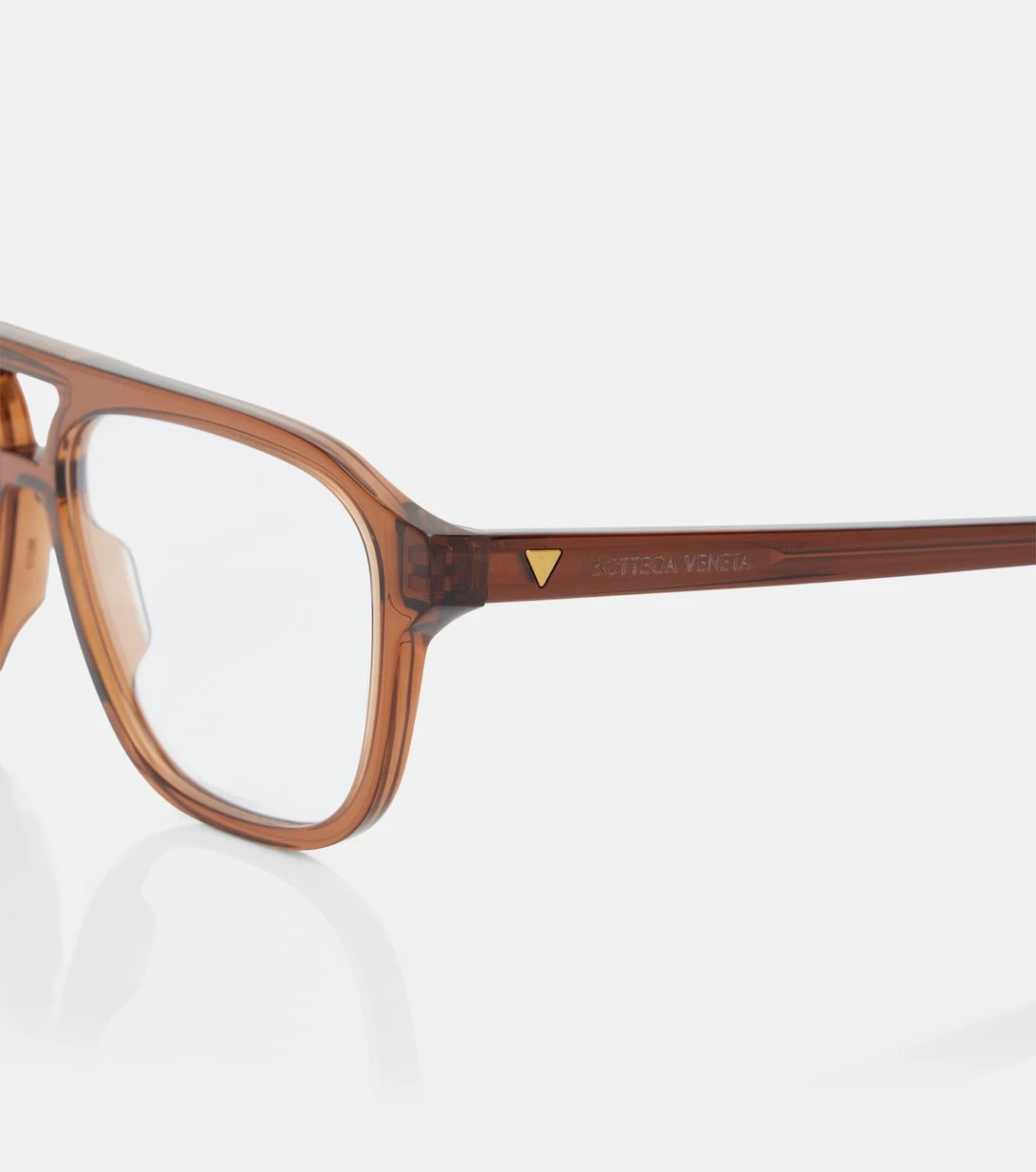 Bottega Veneta - Triangle Stud aviator glasses