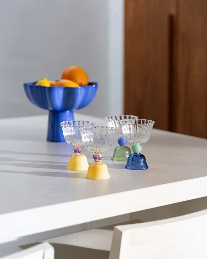 &k amsterdam Tulip Blue 200 ml Şarap Kadehi Seti (2 Parça)