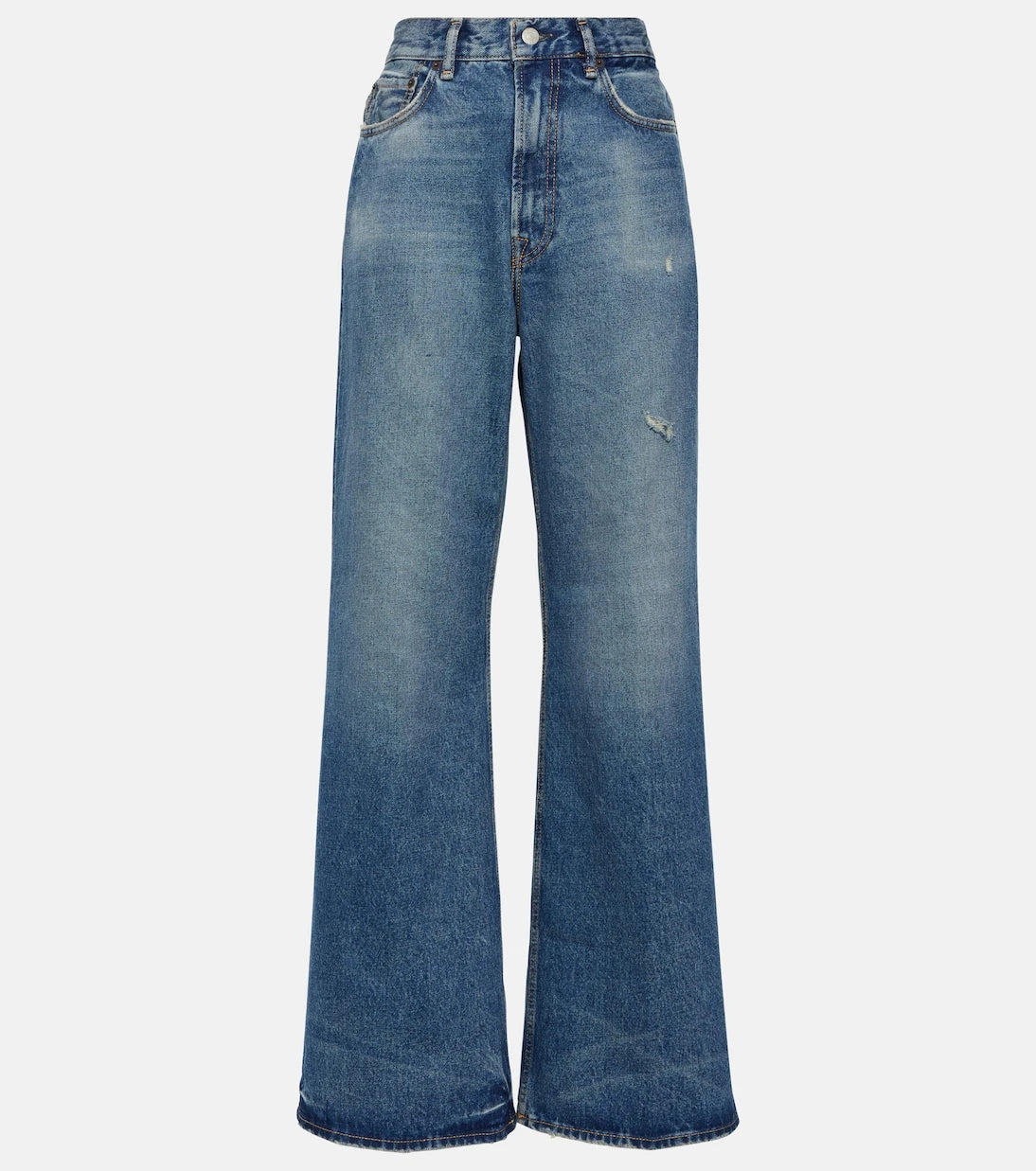 Acne Studios - جينز بخصر عالٍ وقصة أرجل واسعة 2022F