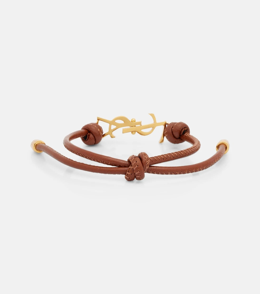 Saint Laurent - Cassandre leather bracelet