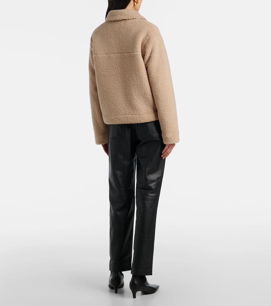 Vince - Leather cropped straight pants