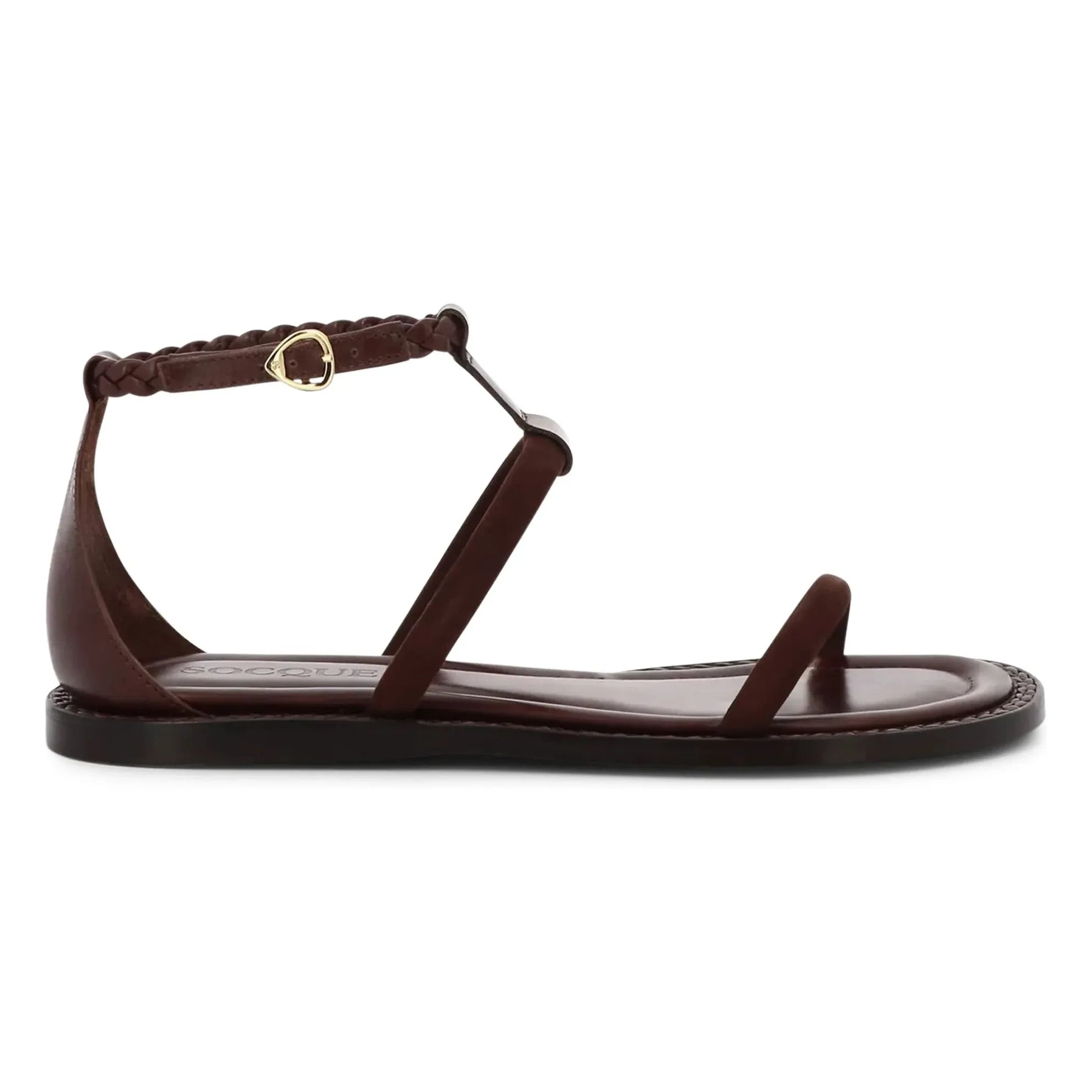 Socque Paris - Palma Leather Sandals | Chocolate