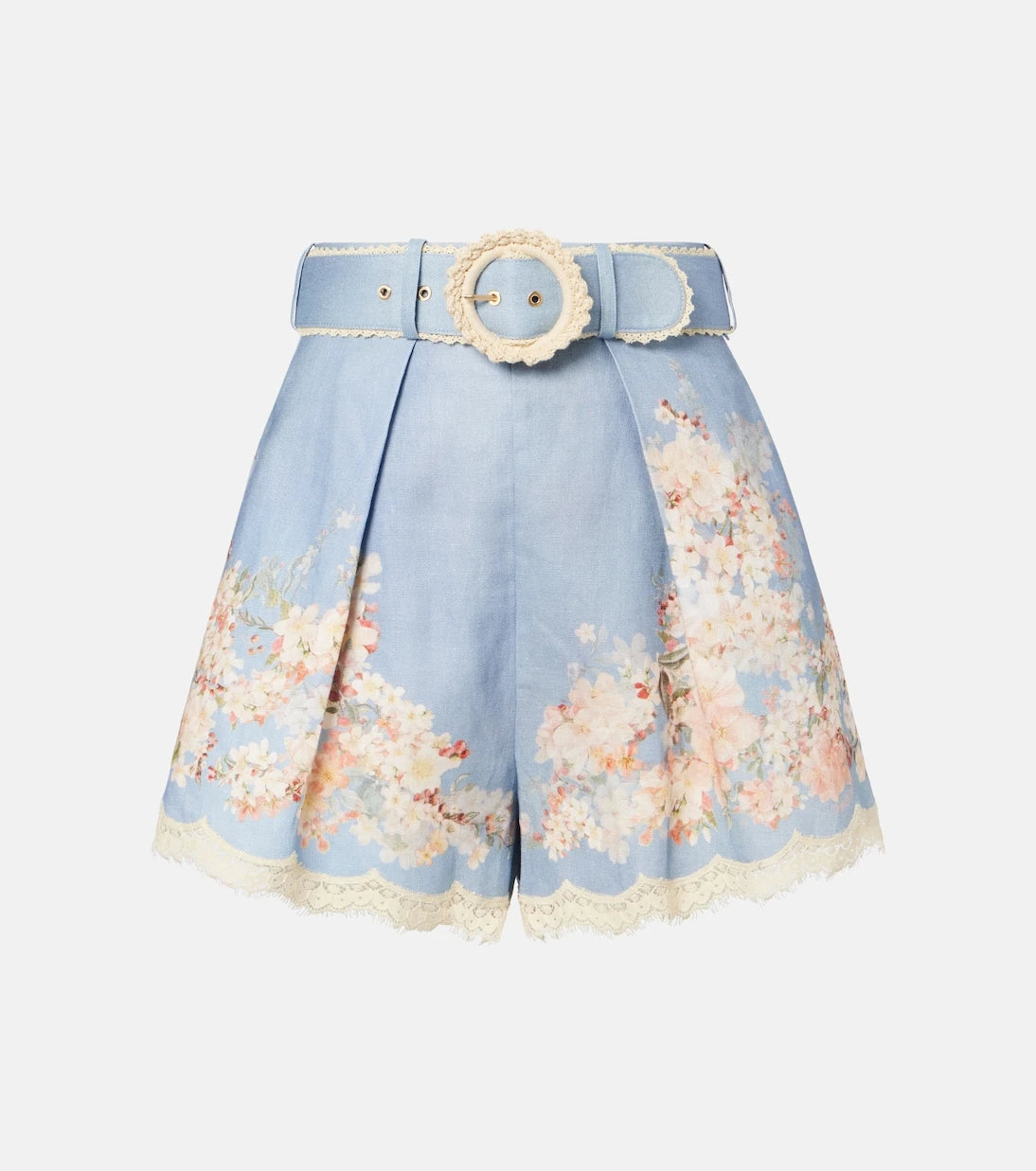 Zimmermann - Cascadian floral linen shorts