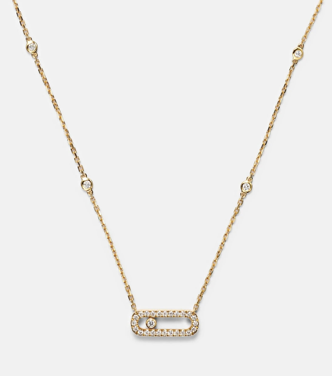 Messika - Move Uno 18kt gold necklace with diamonds