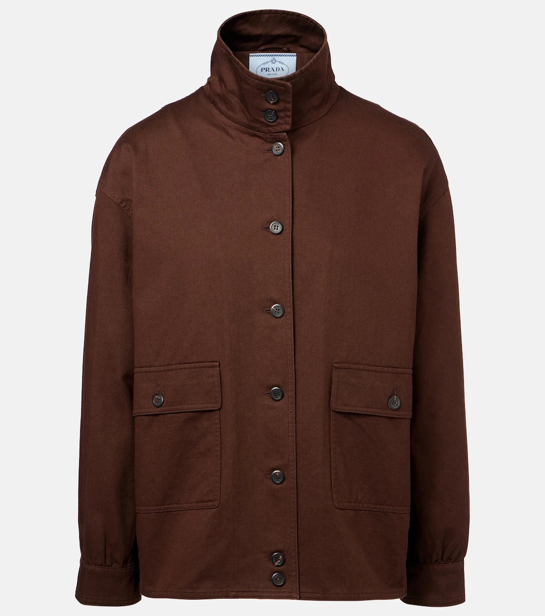 Prada - Oversized cotton field jacket