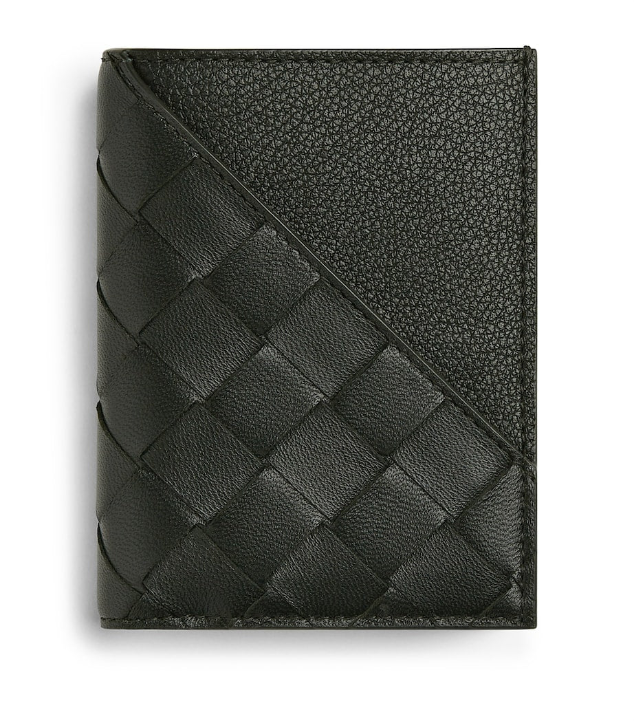 Bottega Veneta Leather Intrecciato Weave Wallet