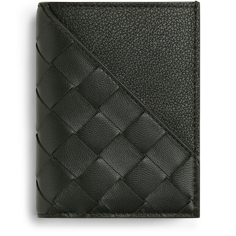 Bottega Veneta Leather Intrecciato Weave Wallet