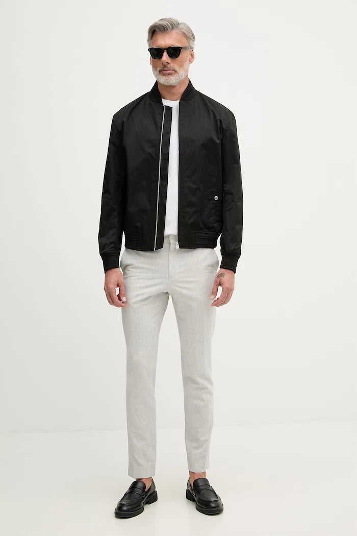 BOSS keten eklemeli slim fit erkek pantolon Genius