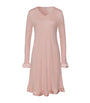Nude Cotton-Blend Long-Sleeve Claire Nightdress