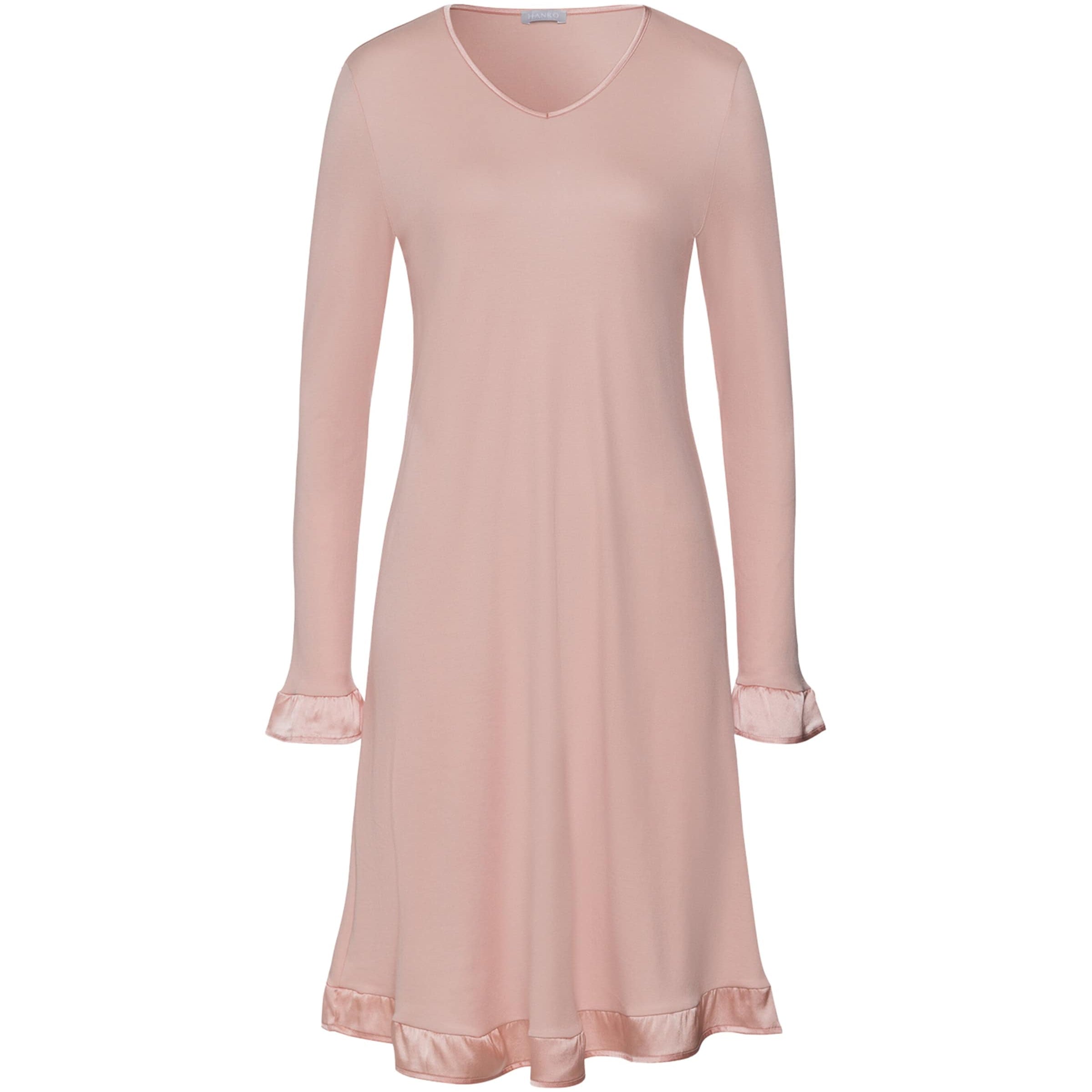 Nude Cotton-Blend Long-Sleeve Claire Nightdress