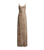 Mulberry Silk Sequin Gown