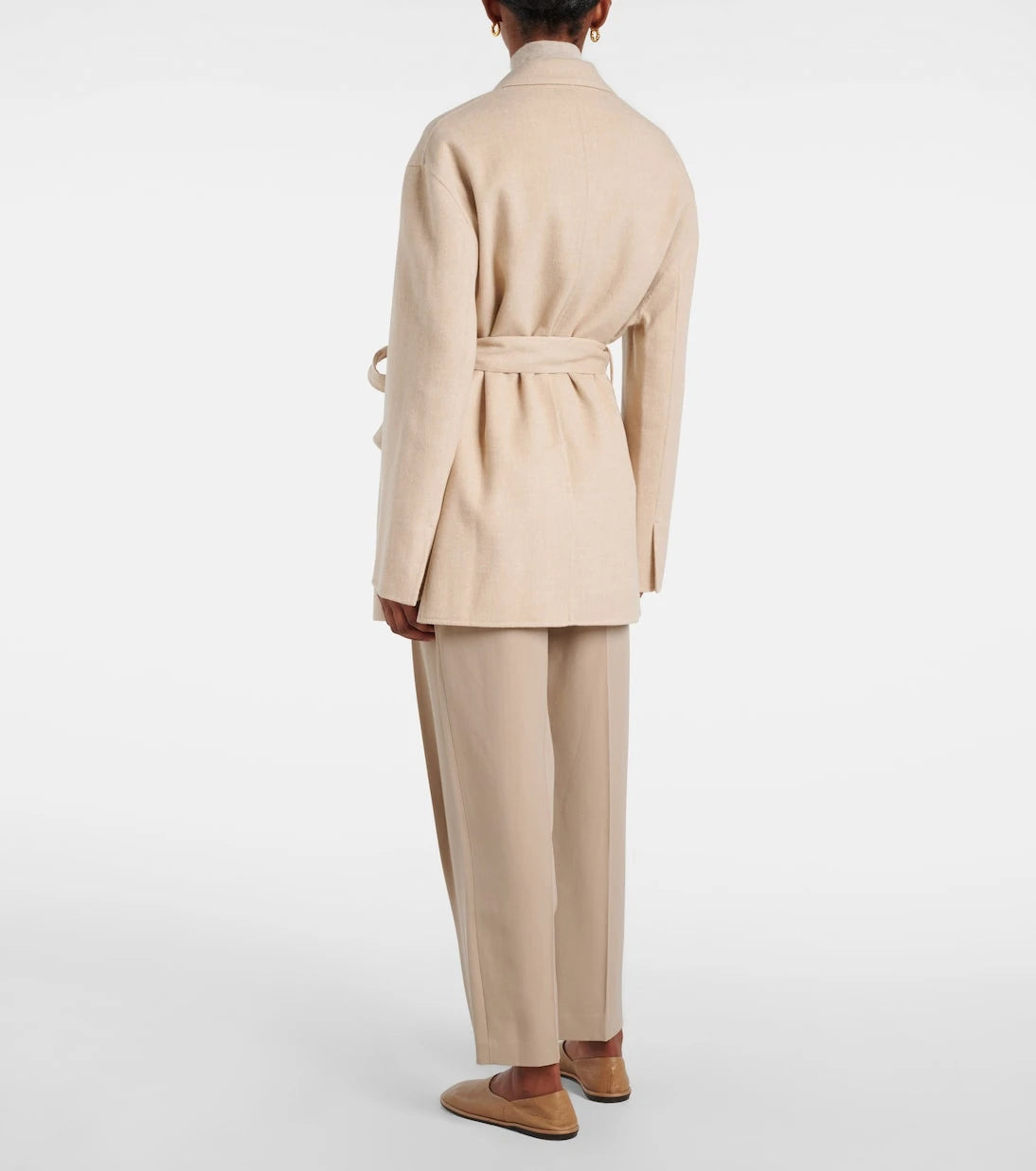 Joseph - Double-breasted belted wool and silk blazer