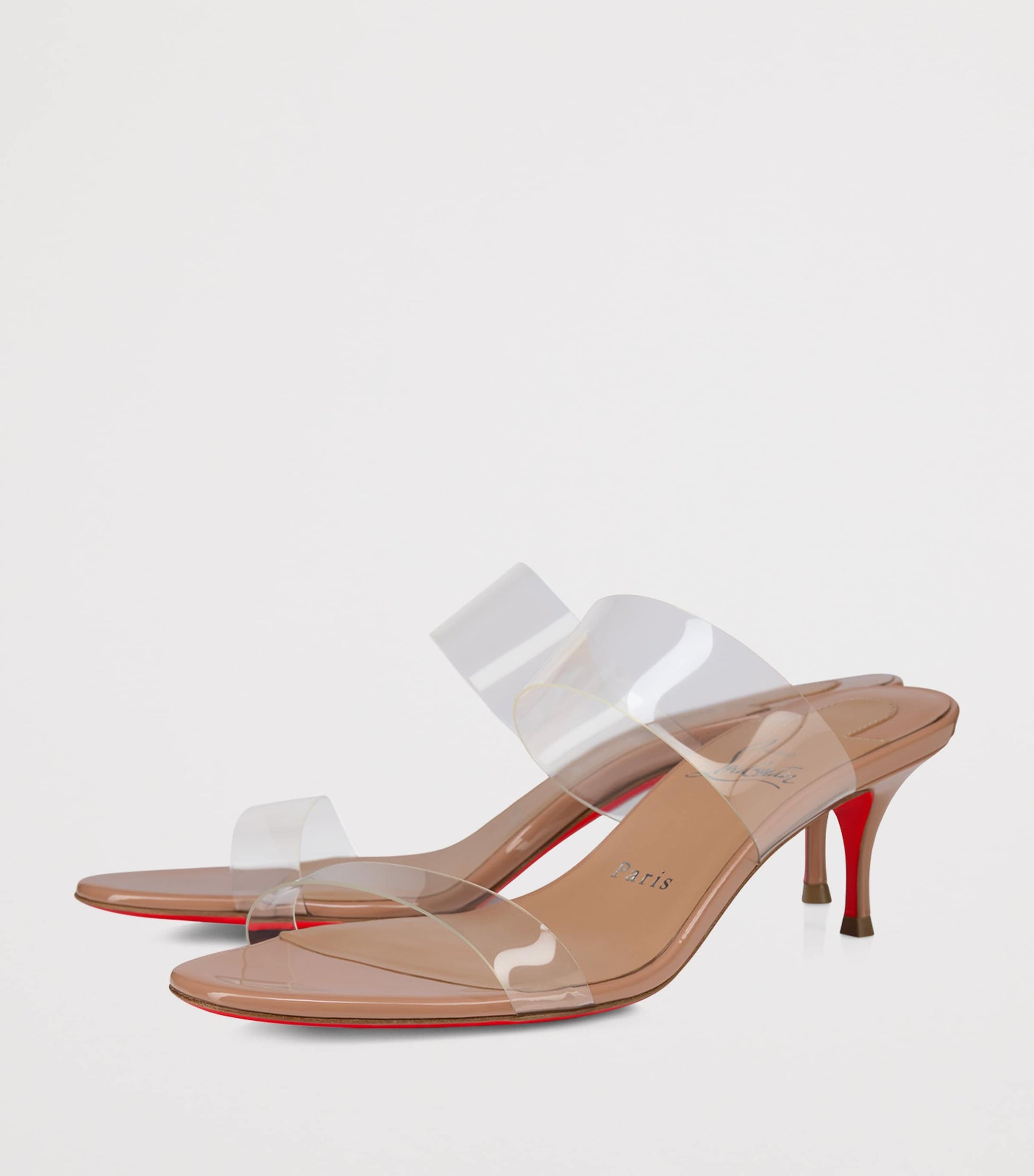 Christian Louboutin Nude Just Nothing Leather Heeled Sandals 55