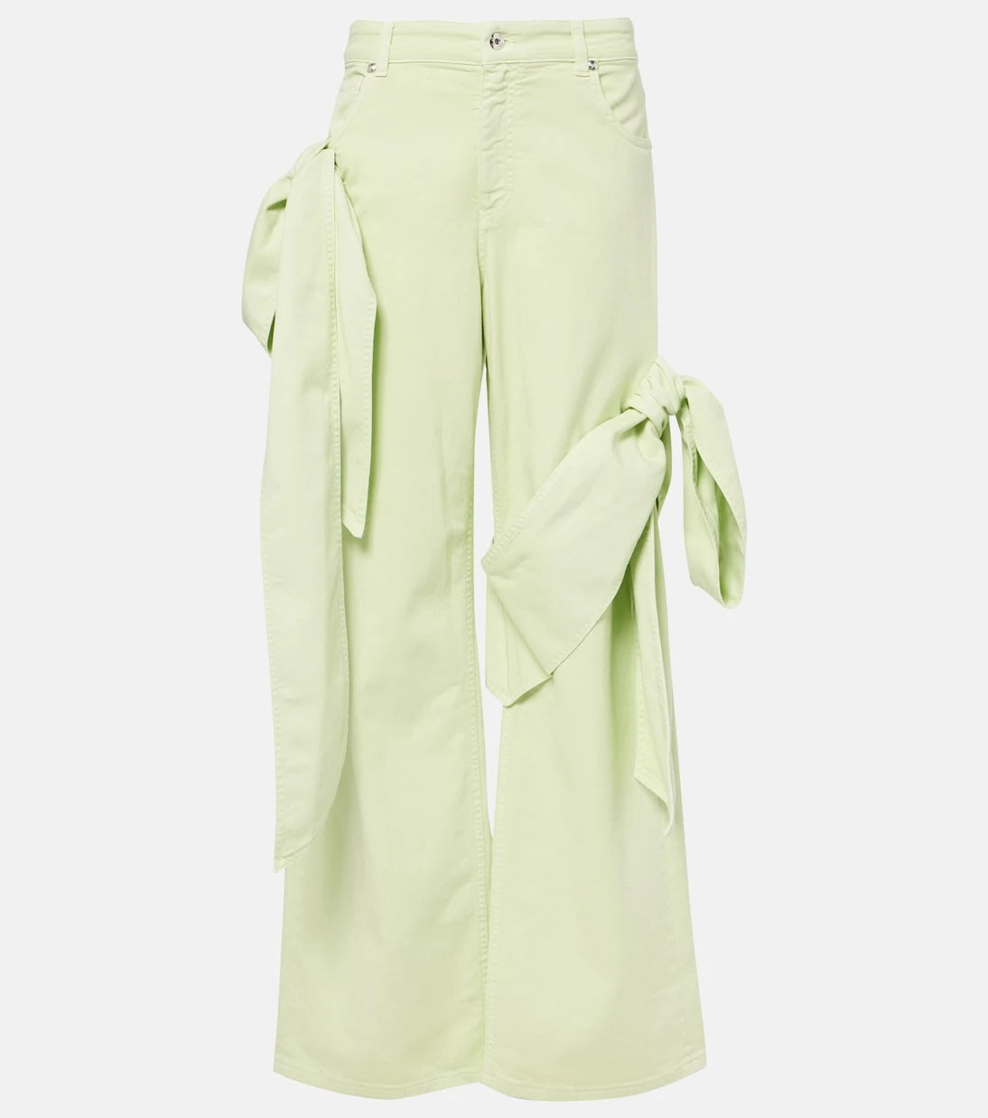 Blumarine - Draped straight jeans