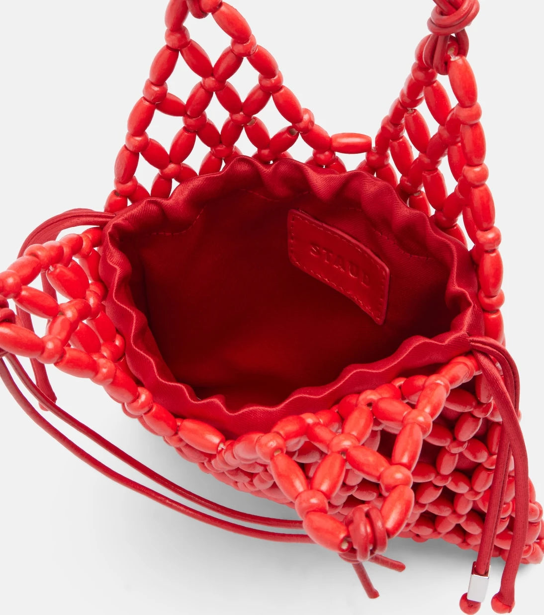 Staud - Karla beaded top-handle bag