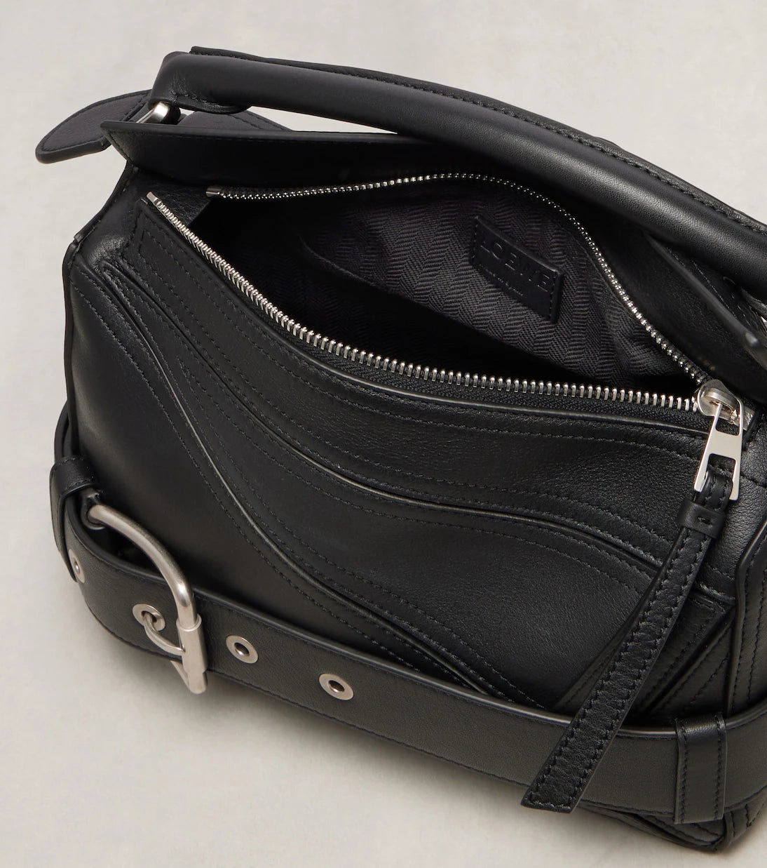 Loewe - Puzzle Biker Small leather tote bag