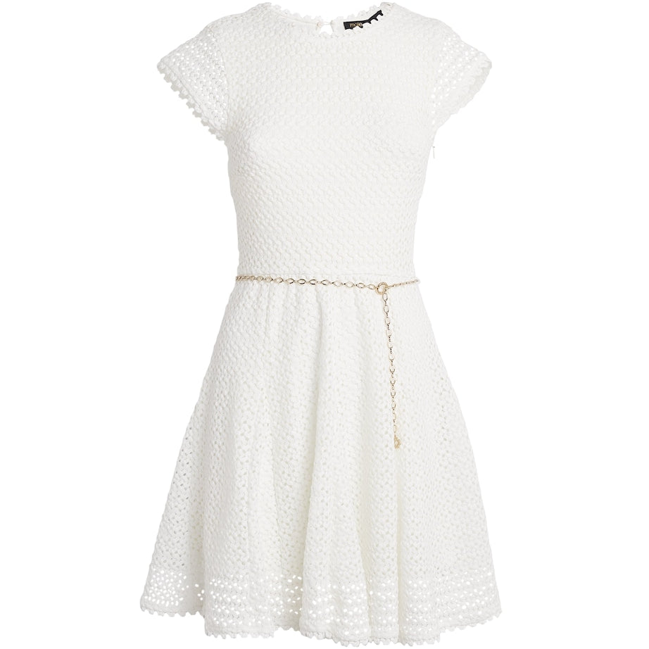 Crochet Mini Dress WHITE