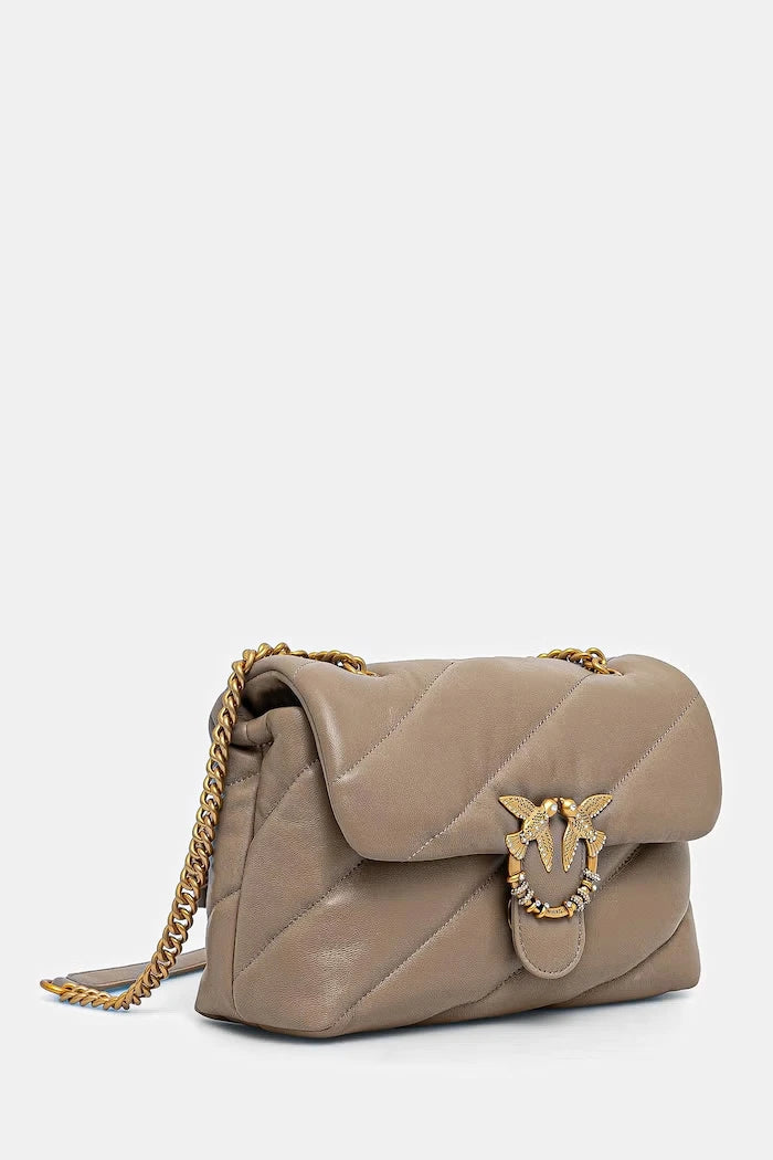 Pinko sahte deri kadın crossbody çanta