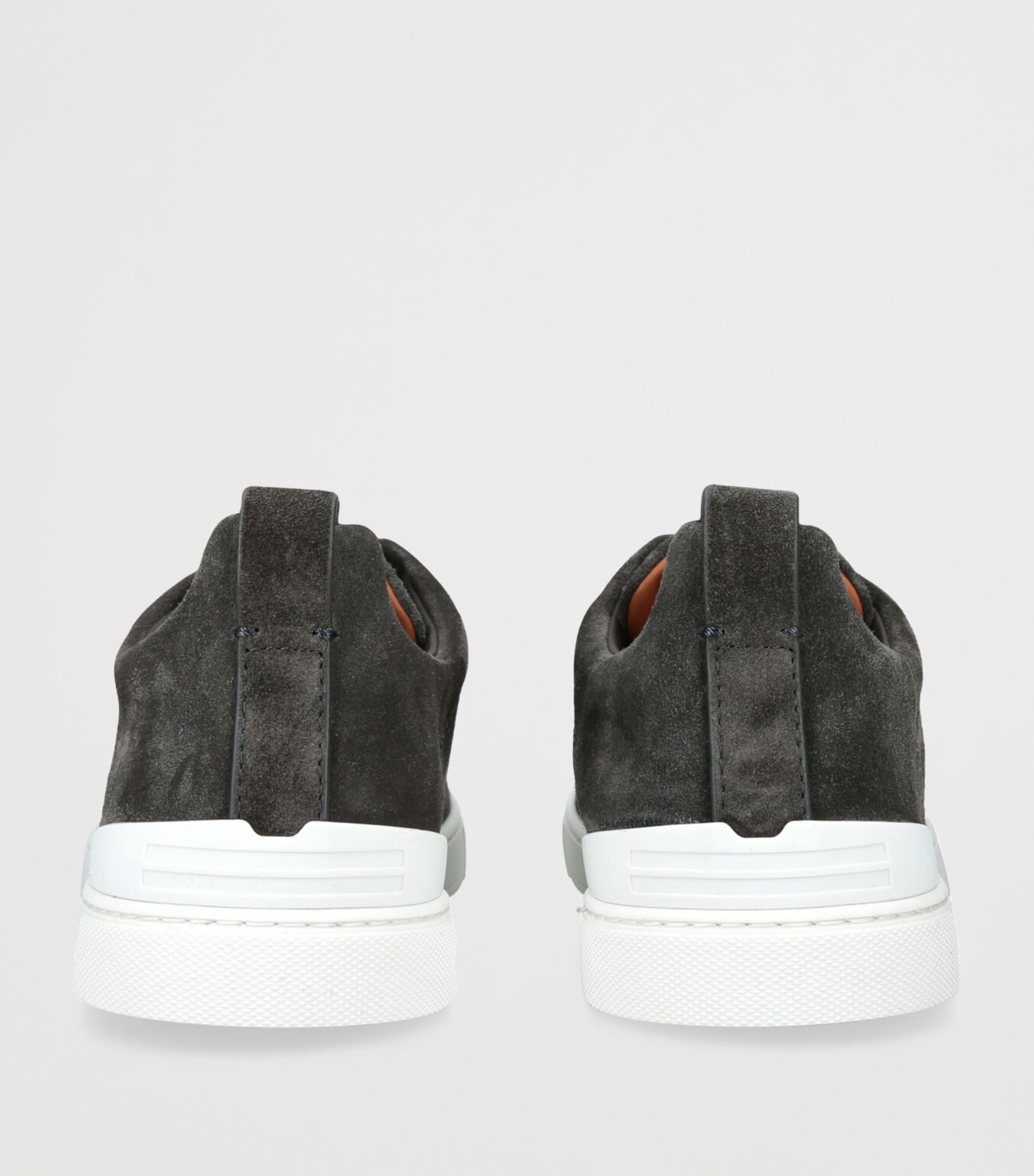 Zegna Suede Triple Stitch Sneakers