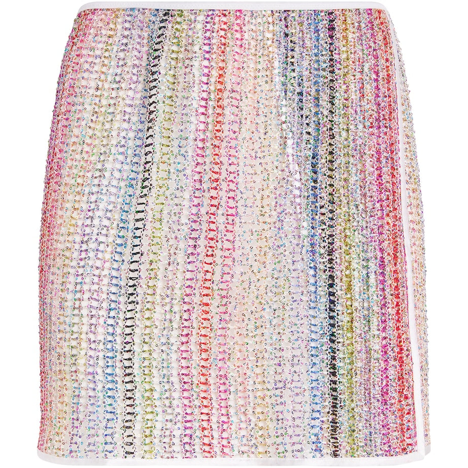 Missoni Multi Open-Knit Sequinned Mini Skirt