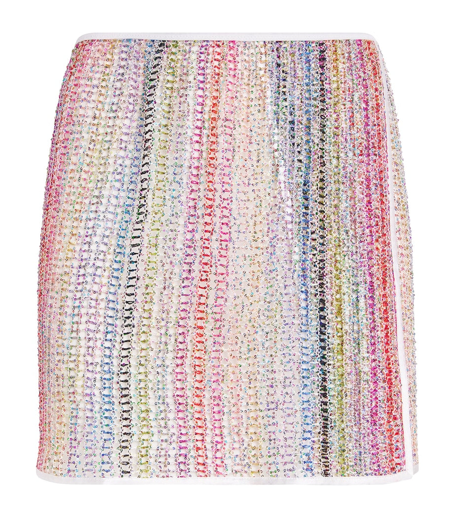 Missoni Multi Open-Knit Sequinned Mini Skirt