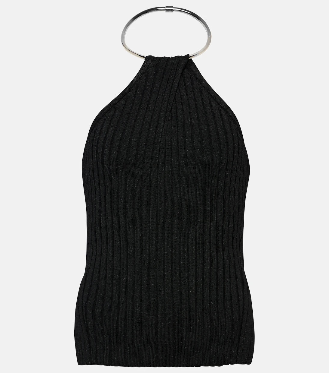 Galvan - Rhea metallic halterneck top