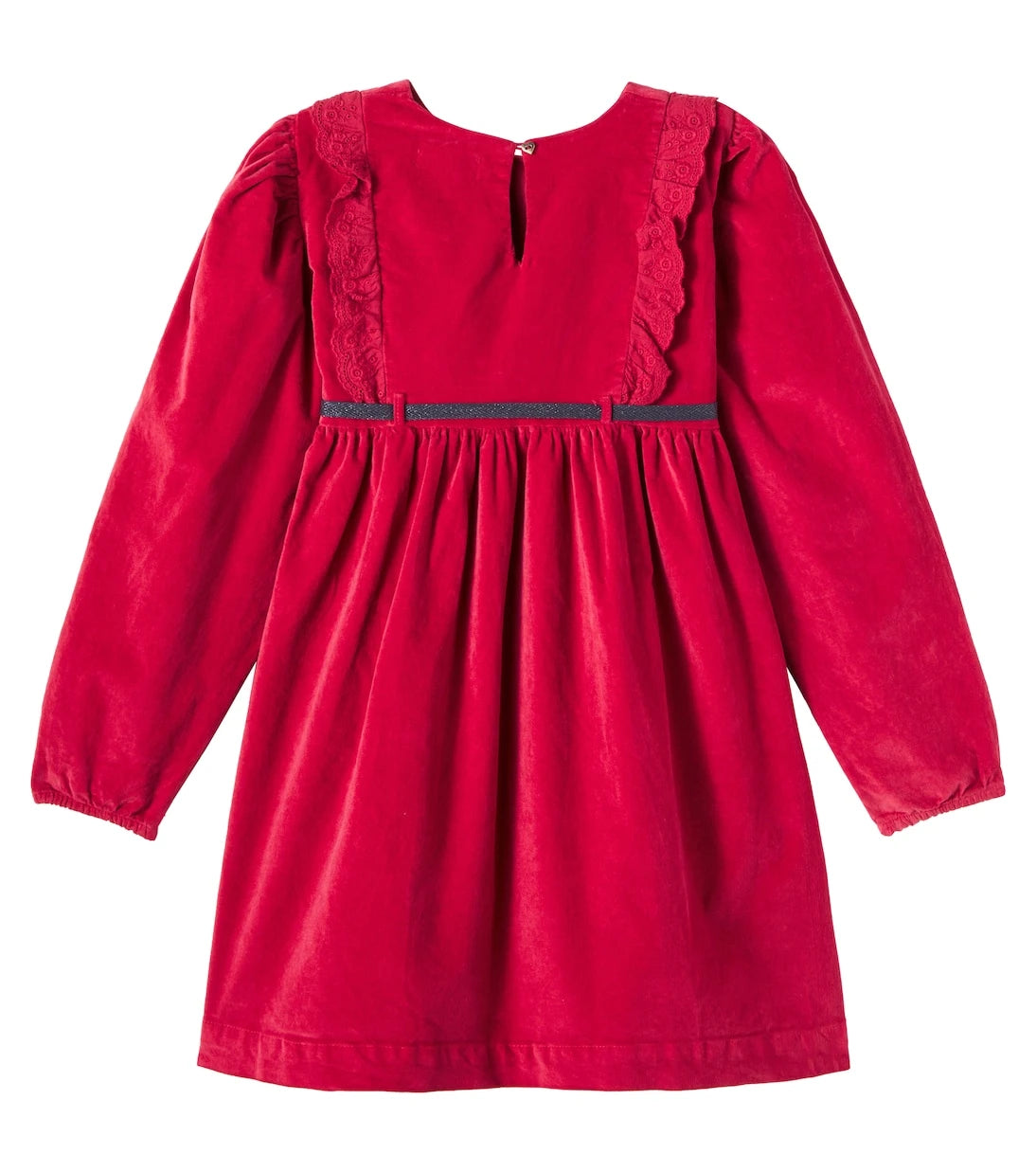 Cozmo - Osaka ruffled cotton velour dress