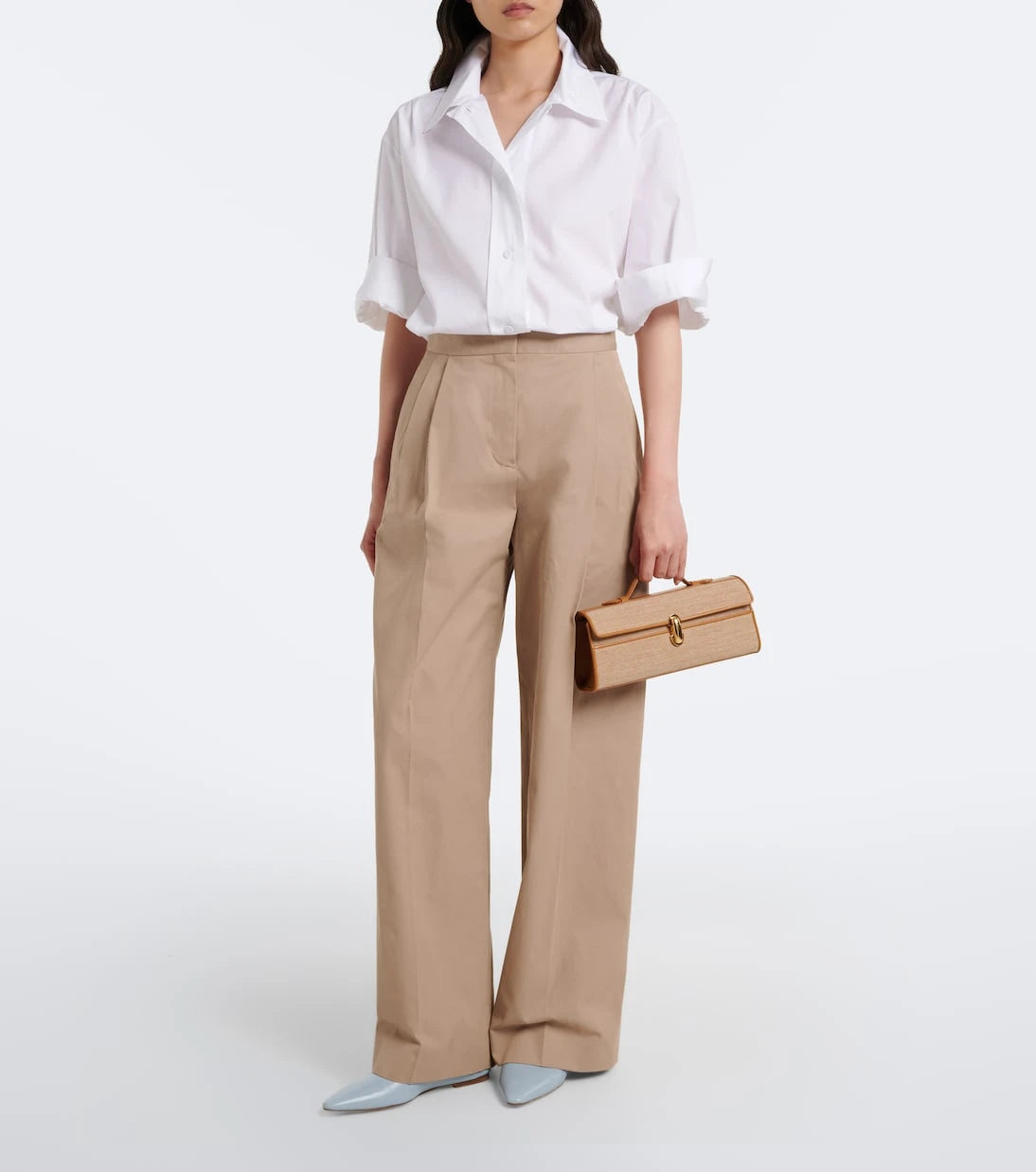 Savette - Symmetry Slim Medium canvas top-handle bag