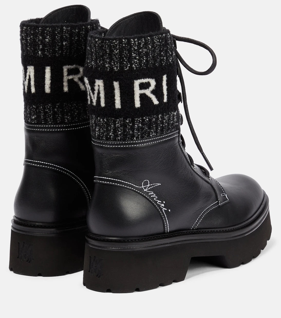 Amiri - Leather lace-up boots