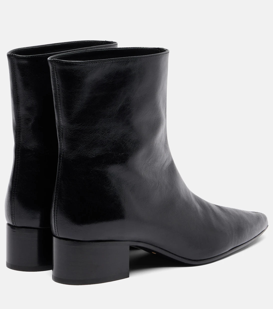 Khaite - Andee 40 leather ankle boots