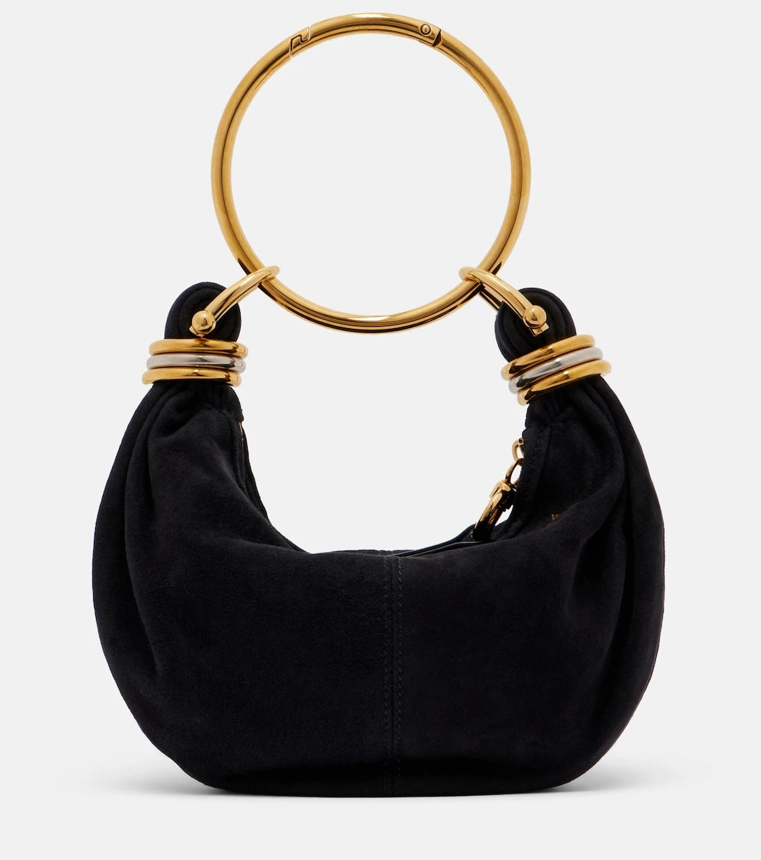 Chloé - Bracelet Small suede top-handle bag
